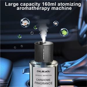 Electric Glass Metal Texture Design 160ml <b>Aroma</b> Air <b>Diffuser</b> with LED Light Portable Waterless Alloy Type-C <b>Diffuser</b> - Product Image 2