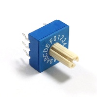Commutateur DIP rotatif 2-8 positions, sélecteur de code BCD pour contrôle industriel et comptage intelligent, DC 12V 0.1A, boîtier en plastique UL94V-0