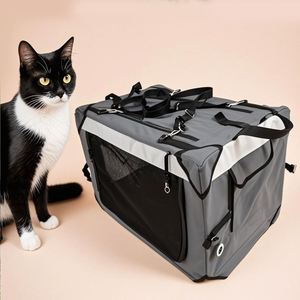 Jaula Plegable para Perros, Resistente a Arañazos, Transpirable, Portátil, para Viajes, Precio de Fábrica - Product Image 6