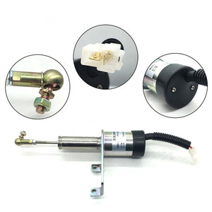 Vanne solénoïde d'arrêt d'incendie 12V DC pour groupe électrogène diesel, noyau en fer 4911834 - Product Image 1