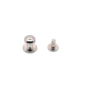 Parafusos de Cabeça Monk de Alta Qualidade, Rebites de Metal para Artesanato em Couro, Parafusos de Latão Sólido para Bolsas e Acessórios - Product Image 6