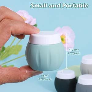 Mini caja de silicona 1,7 <span class=keywords><strong>Gusi</strong></span>/50ml se puede rellenar con contenedor de loción, lata de crema cosmética de viaje - Product Image 6