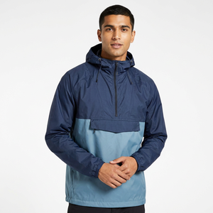 Chaqueta Cortavientos Reversible de Alta Calidad para Hombre 2026, Tejido Transpirable, Logotipo Personalizado, Cuello Redondo con Capucha - Product Image 1