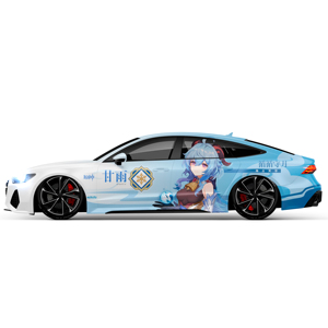 ขายส่งGenshin Impact <span class=keywords><strong>Itasha</strong></span> 17 อะนิเมะสาวรถด้านข้างห่อกราฟิกสีเต็มรูปแบบไวนิลรูปลอกJDMสติกเกอร์พอดีกับรถยนต์ใดๆ - Product Image 1