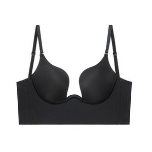 Chất lượng cao Womens liền mạch thấp trở lại dây áo ngực nâng sâu U hình Plunge backless áo ngực với chuyển đổi rõ ràng dây đai - Product Image 6