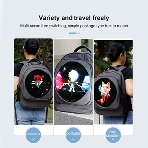 Sac à dos avec ventilateur holographique 3D avec contrôle par application Wifi Facile à transporter Sac à dos LED tendance Ventilateur holographique LED pour la publicité - Product Image 2