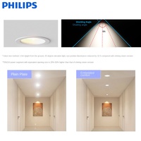 Plafonnier LED Philips DN216 Moderne Anti-éblouissement 9W/13W/21W/24W à Cupule Profonde pour Salon, Spot et Panneau Lumineux