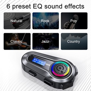Auriculares Bluetooth para Casco Q08, Pantalla LCD, Manos Libres, para Motocicleta, Reproducción de Música, OEM/ODM - Product Image 4