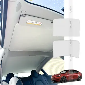 Aksesori Kerai Kendaraan untuk Tesla Model 3 Blok UV Roof Sun Visor Melindungi Kerai Kustom 100% Mobil Custom-Fit