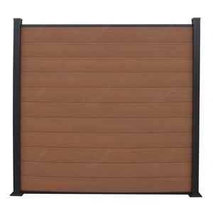 Nouveau Design Vintage & Classique WPC Clôture Composite Personnalisé Extérieur Étanche Grain De Bois Clôture PE Cadre Porte Maison Cour Sécurité - Product Image 4