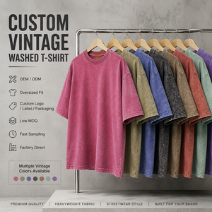 T-shirt Estiva Vintage per Bambini a Maniche Corte, in Cotone Lavato, <span class=keywords><strong>Stile</strong></span> <span class=keywords><strong>Retrò</strong></span>, Casual, Traspirante, Morbida, di Alta Qualità - Product Image 1
