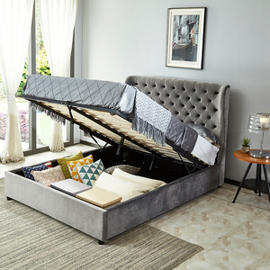 Nút Gỗ Nhà GIƯỜNG KHUNG Phòng Ngủ Khung Vua Kích Thước Tương Lai Giường - Product Image 2