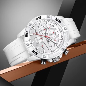 Montre Homme Nouvelle Tendance ONOLA en Gros, Chronomètre, Aiguilles des secondes, Étanche, Bracelet en Silicone, Montre à Quartz pour Homme - Product Image 5