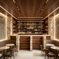 Étagères à vin en pierre d'albâtre rétroéclairées sur mesure, présentoir à bouteilles mural, étagères à liqueurs LED, mobilier de restaurant commercial