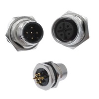 Leaka M8 12 broches en laiton à angle droit M12 montage sur panneau prise PVC étanche IP67 connecteur adaptateur 4/5/8 broches pour métal d'alimentation