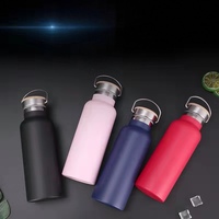 Bouteille isotherme sous vide en acier inoxydable 304, gourde sportive en métal pour enfants et adultes, OEM ODM, thermos isolé avec revêtement en poudre, vente en gros