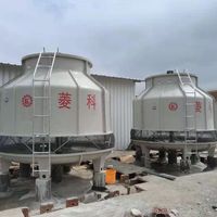 Mini tour de refroidisseur d'eau industrielle Tan matériau FRP avec composants de noyau de ventilateur et de moteur Mini tour de refroidissement de maison d'évaporateur
