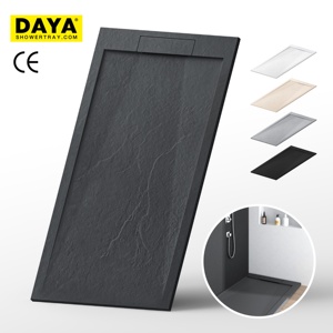 Base <span class=keywords><strong>de</strong></span> <span class=keywords><strong>Ducha</strong></span> Encastrable <span class=keywords><strong>de</strong></span> Piedra Artificial, Resina, para <span class=keywords><strong>Mampara</strong></span> <span class=keywords><strong>de</strong></span> <span class=keywords><strong>Ducha</strong></span> o Cuarto Húmedo - Product Image 1