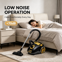 Aspirateur de qualité supérieure, puissant, avec cordon, pour tapis, avec sac, type canister horizontal