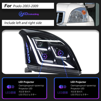 Feux de voiture pour Toyota Prado, projecteur de phare LED à 3 lentilles, 2003-2009, phare avant, signal DRL, accessoire automobile