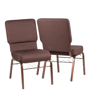 Chaise de conférence, d'église, d'hôtel <span class=keywords><strong>et</strong></span> d'auditorium en fer thermolaqué avec porte-livre, design moderne, vente en gros d'usine à prix abordable - Product Image 1