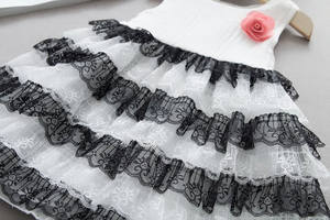 Vêtements pour bébés en gros d'Indonésie, robes de princesse formelles américaines à fleurs pour filles - Product Image 2