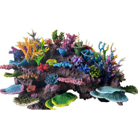 Coral Artificial Versátil de Resina PU, Adorno para Acuario, Decoración de Arrecife de Coral Simulado para Pecera y Hogar