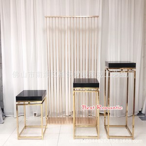 結婚式の小道具フラワースタンドゴールデンアイアンフラワースタンド結婚式の家の装飾装飾品 - Product Image 4