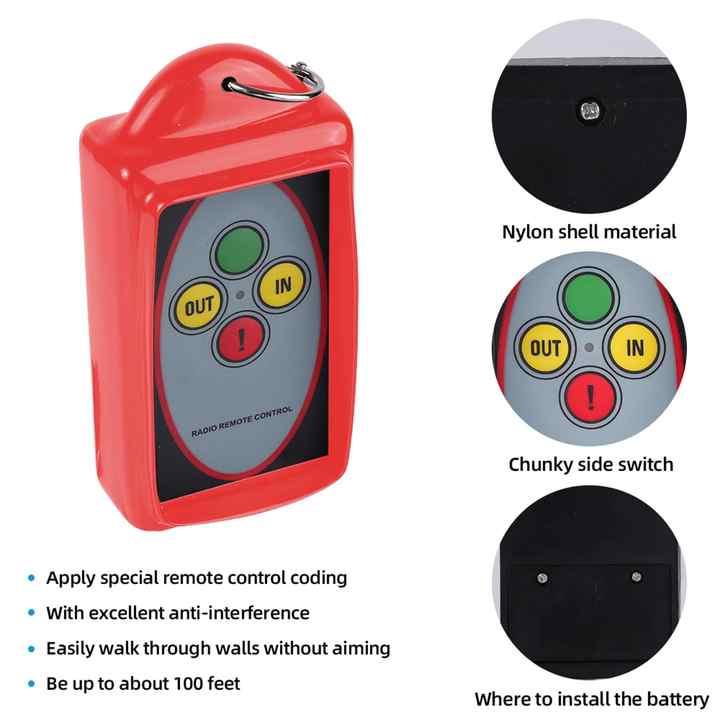 HMRCYTE Winch Remote Control, 12V Wireless Winch Remote Control Kit