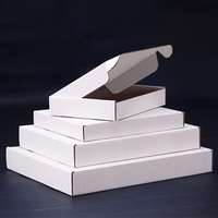 Boîte postale en carton ondulé blanc personnalisée Tuck End Top Mailer Conteneur d'expédition avec impression de stratification mate
