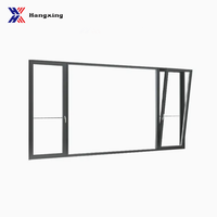 Fenêtre avec système de moustiquaire intégré, stores intégrés, système de verre trempé, fenêtre à battants, système de verre Low-E