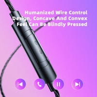 QKZ AK6-PRO HiFi Monitor 3.5mm Pro Earplug Game Olahraga Android Stereo In-ear Musik Headphone Kabel Bass AK6