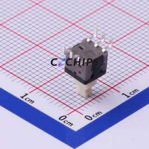 K8-5855D-L1 Push Button Switch Through hole Component (THT) Switch Self-Locking Square Plunger Through Hole 100mA - Product Image 2