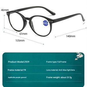 Gafas de Lectura Redondas Negras para Hombre y Mujer, con Bisagras de Resorte, Anti Luz Azul, Precio de Mayoreo - Product Image 6