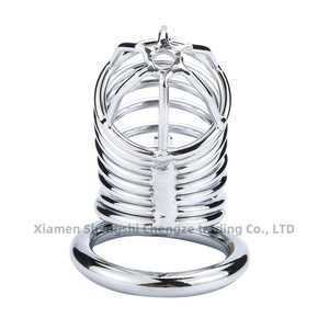 Dụng cụ tình dục bằng thép không gỉ dành cho người lớn, khóa trinh tiết bằng kim loại dành cho nam, khóa dương vật với thiết kế lồng chim để giữ trinh tiết - Product Image 5