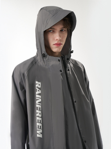 <span class=keywords><strong>Chubasquero</strong></span> grueso de moda para pesca de <span class=keywords><strong>montaña</strong></span>, Color sólido, impermeable con borde para adultos, ropa de abrigo protectora para hombres y mujeres - Product Image 4