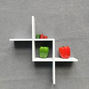 Étagère <span class=keywords><strong>murale</strong></span> en bois mdf <span class=keywords><strong>blanc</strong></span>, <span class=keywords><strong>cube</strong></span> décoratif moderne, flottante, collection - Product Image 3