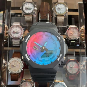 Reloj Deportivo Analógico Serie G GA2100 GM-Sport, Estilo Ejecutivo, Caja de Plástico, Correa de Cuero, Resistente al Agua 50 Bar, Venta al Por Mayor Directa de Fábrica - Product Image 6