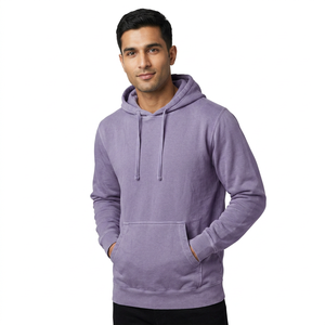 Sudadera con Capucha Clásica para Hombre, 100% Algodón, Peso Medio, Lavado Vintage, Corte Holgado, Estilo Casual, Sensación Suave para Verano - Product Image 1