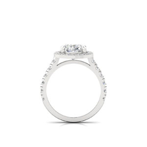 Anillo Solitario Curvo con Diamante Cultivado en Laboratorio con Corte Ovalado, Diseño de Oro de Lujo para Compromiso y Regalos - Product Image 3