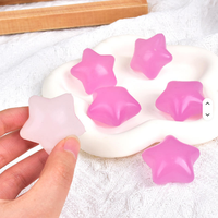 Prix d'usine Jouet anti-stress mini étoile en maltose, fait main, mignon, extensible, à rebond lent, qui change de couleur