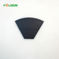 Panel Surya Silikon Monokristalin Bentuk Khusus PET PERC Efisiensi Tinggi 22,4% OEM Sel Surya Fleksibel Non-standar untuk IoT