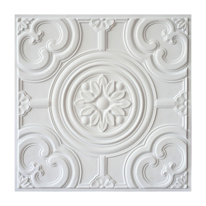 Plafonds en tôle, faux <span class=keywords><strong>plafond</strong></span> en PVC de style victorien et panneau de <span class=keywords><strong>plafond</strong></span> PL50 <span class=keywords><strong>blanc</strong></span> <span class=keywords><strong>mat</strong></span> - Product Image 1