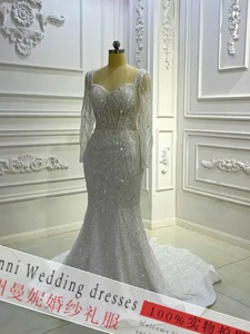Magnifique <span class=keywords><strong>Robe</strong></span> <span class=keywords><strong>de</strong></span> Mariée Sirène pour Fêtes <span class=keywords><strong>de</strong></span> Fiançailles - Product Image 4
