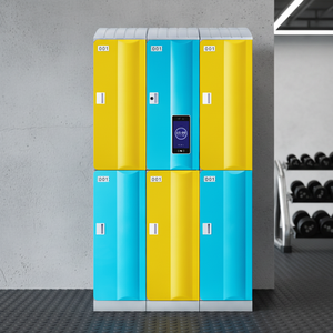 ตู้ล็อกเกอร์พลาสติก ABS ทันสมัย ยี่ห้อ Toppla พร้อมกุญแจอิเล็กทรอนิกส์ สีขาว สำหรับพนักงาน ห้องเปลี่ยนเสื้อผ้า ห้องออกกำลังกาย - Product Image 4