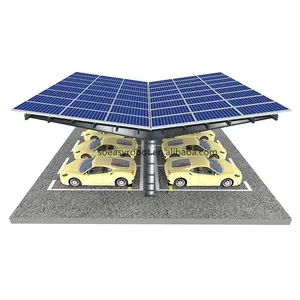अनुकूलित कारखाने मूल्य pv गैल्वेनाइज्ड कार्बन स्टील कार पार्क बढ़ते संरचना सौर कार्पोर्ट