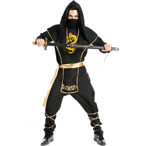 Costume de ninja japonais pour adulte, costume de cosplay pour fête d'Halloween, costume de ninja rouge cool pour <span class=keywords><strong>homme</strong></span> - Product Image 2