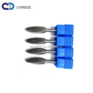 Nhà Máy Giá Chất Lượng Cao SH 6Mm 12Mm 1/4 Inch Shank Đôi Cắt Quay Tập Tin Tungsten Carbide Burr