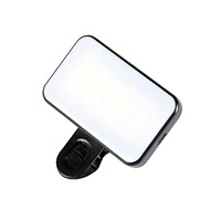 Lampe LED portable et rechargeable pour téléphone portable et ordinateur, avec clip, intensité réglable, pour vidéoconférence et embellissement des selfies