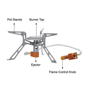 OEM ODM المحمولة موقد غاز التيتانيوم مخيم موقد عن موقد غاز الموقد للتخييم في الهواء الطلق - Product Image 5